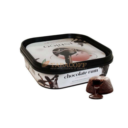 Безтютюнова суміш для кальяну Indigo Chocolate rum (Шоколадний ром) 100 гр