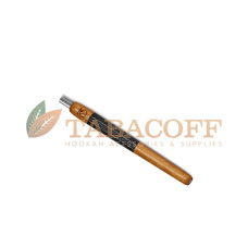 Мундштук WOOKAH Wooden Mouthpiece Iroko Black Leather